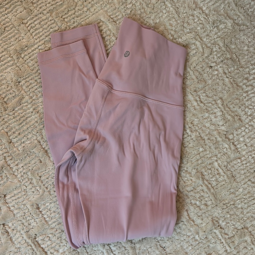 Light pink/ purple lululemon align leggings size 4
